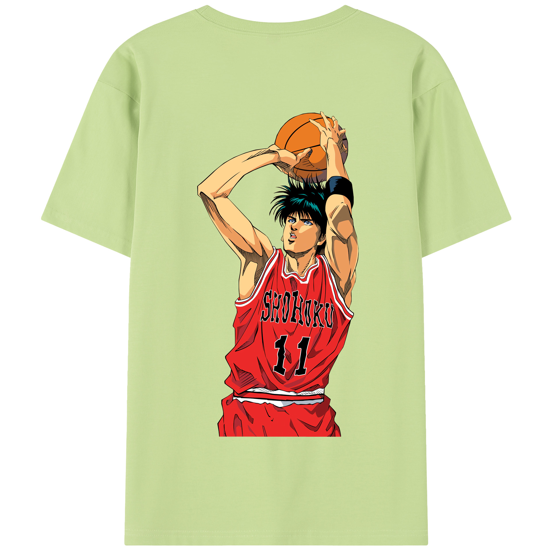 SLAM DUNK／スラムダンク 綿100％半袖Tシャツ（背面プリント）